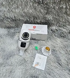 V380 Dual Lens Bulb PTZ Camera Wireless CCTV Camera 360° Night Vision