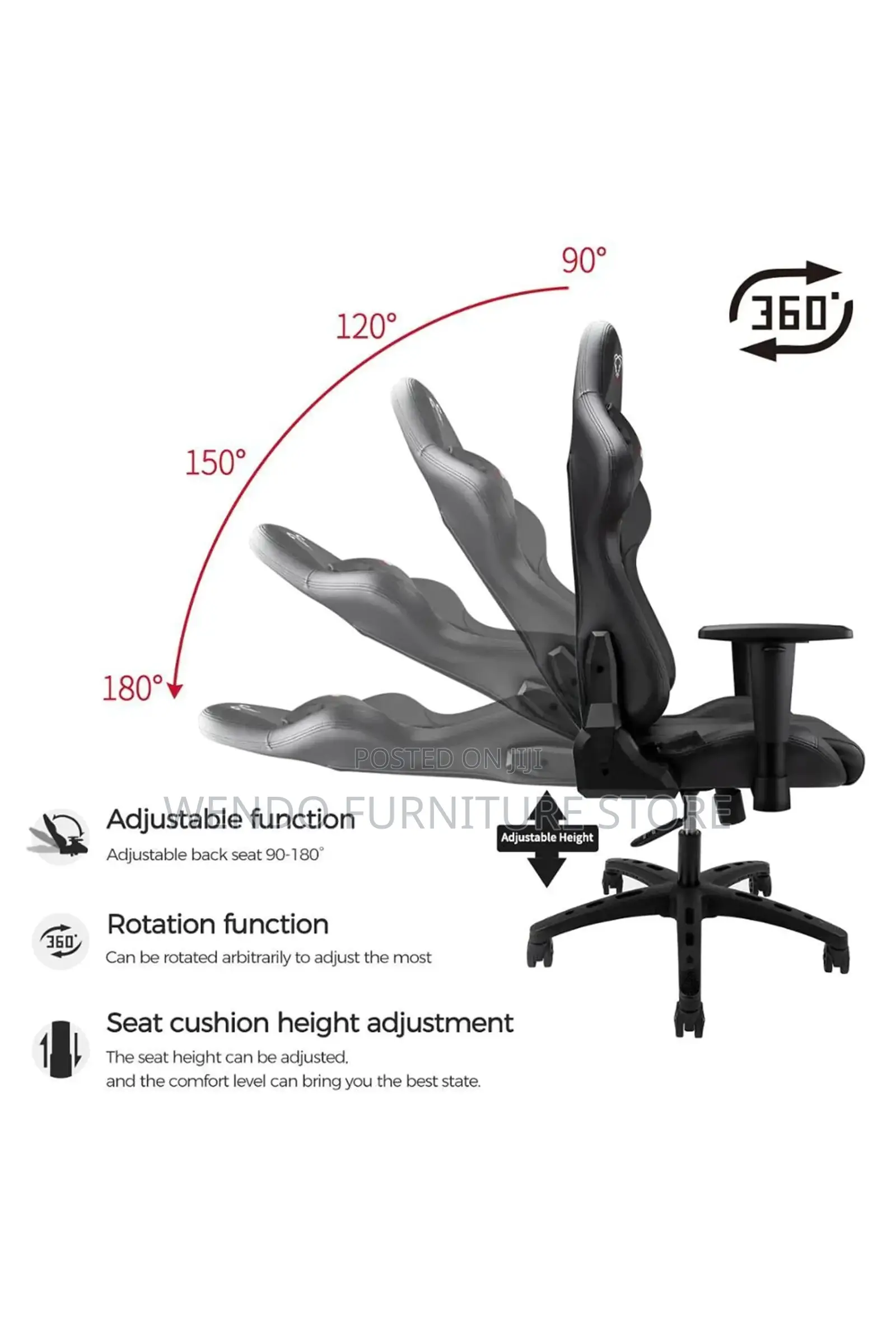 Office Chairs; Leather Recliner Studio Creators Gaming Seat
