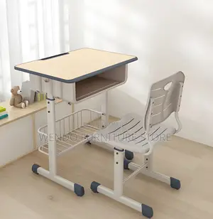 Home Tables; Kids Adjustable School Desk Chairs Set