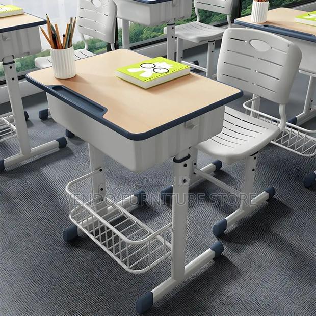 Home Tables; Kids Adjustable School Desk Chairs Set - thumbnail 16