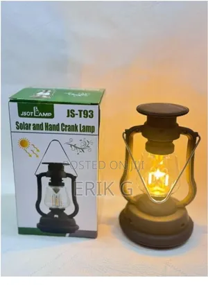 Rechargeable Led Solar Lantern - Hand Crank, 360° Beam Angle