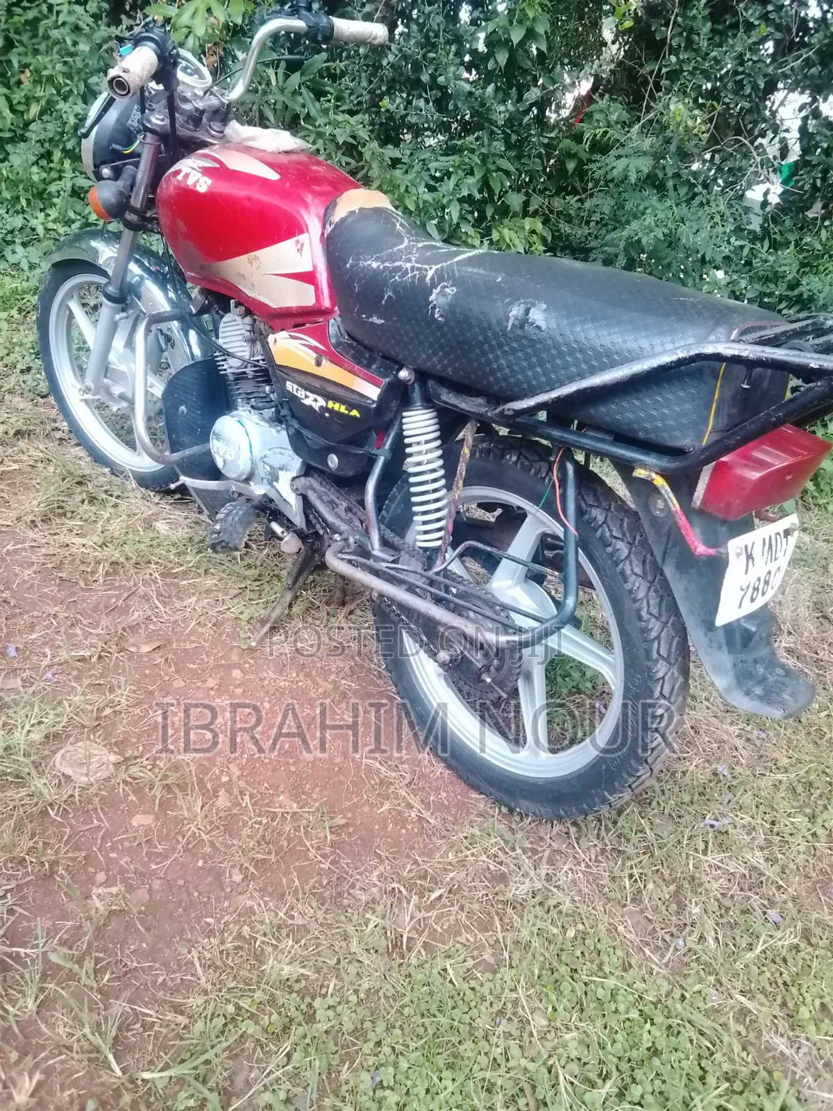 TVS XL 100 2010 Red