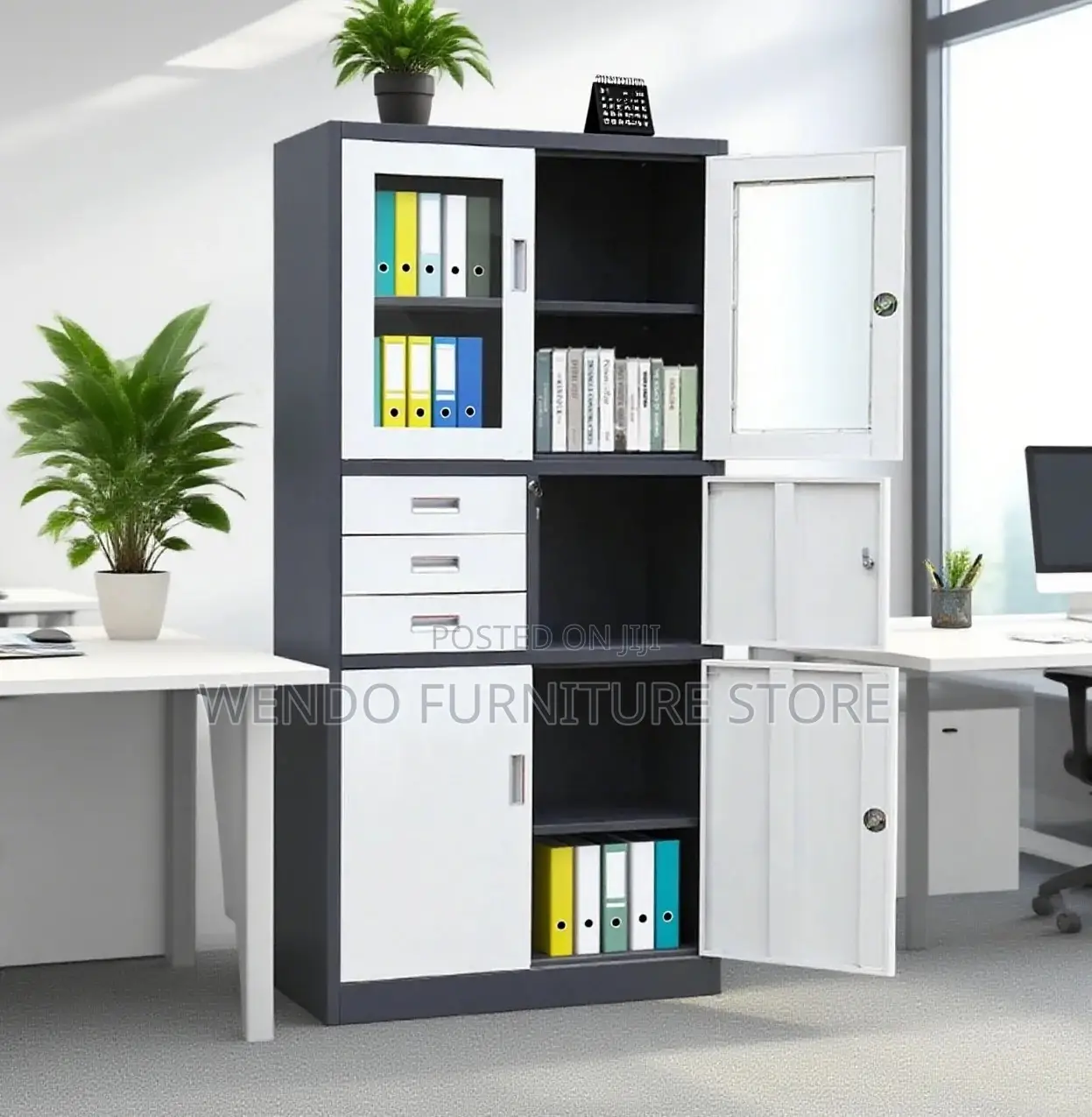 Office Cabinet; Steel Drawered Office Documents Cabinet