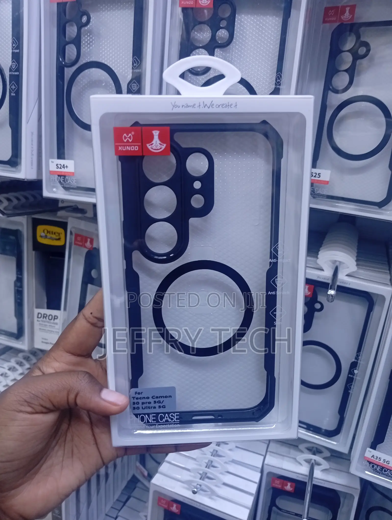 Tecno Camon 50 Pro 5g Deep Navy Blue Border Cover