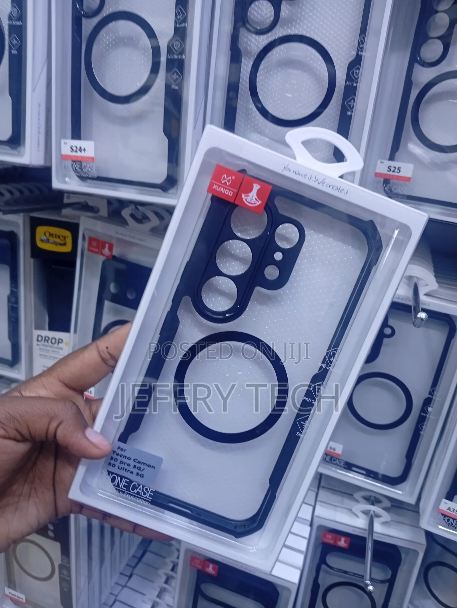 Tecno Camon 50 Pro 5g Deep Navy Blue Border Cover