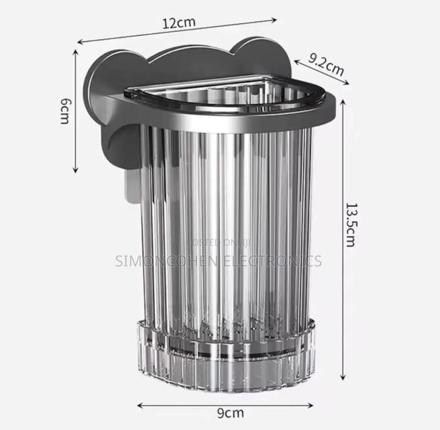 Wall Mount Toothbrush Holder Bathroom Organizer - thumbnail 2