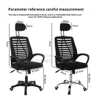 Office Chairs; Headrest Ergonomic Black Design Office Chairs