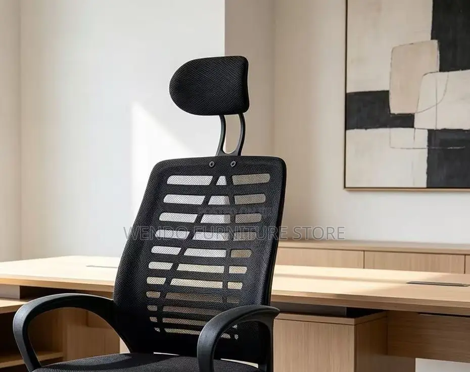 Office Chairs; Headrest Ergonomic Black Design Office Chairs