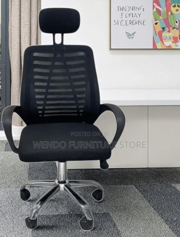 Office Chairs; Headrest Ergonomic Black Design Office Chairs - thumbnail 11