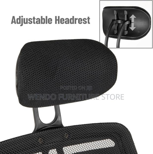 Office Chairs; Headrest Ergonomic Black Design Office Chairs - thumbnail 10