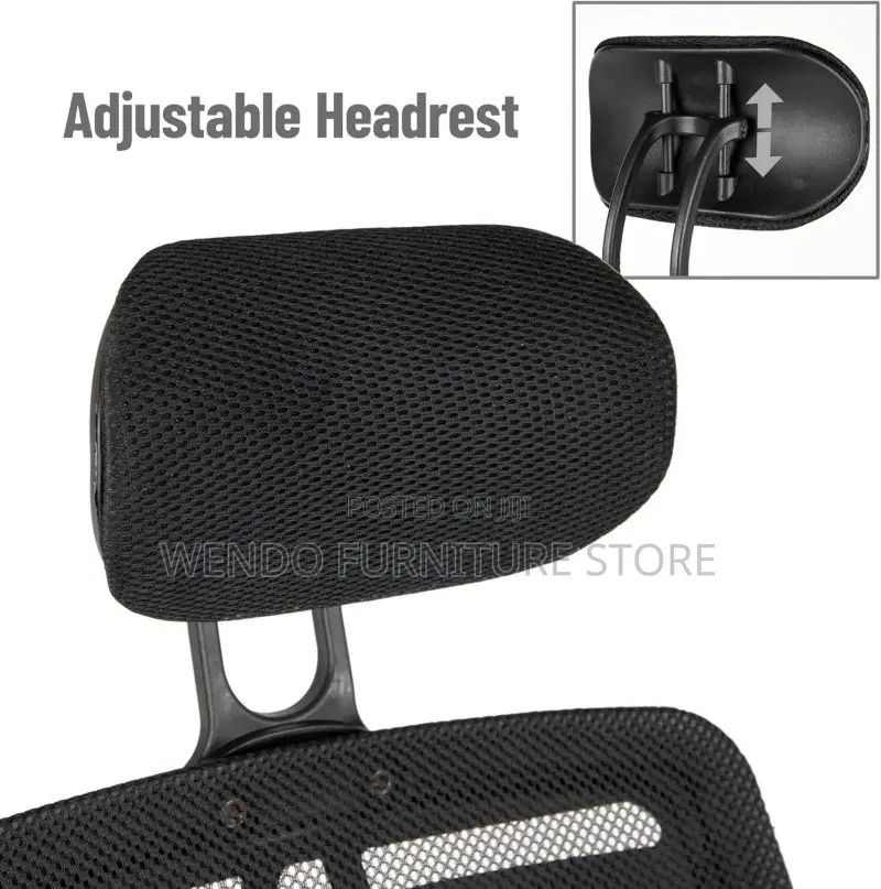 Office Chairs; Headrest Ergonomic Black Design Office Chairs