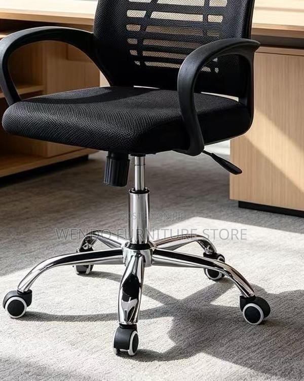 Office Chairs; Headrest Ergonomic Black Design Office Chairs - thumbnail 9