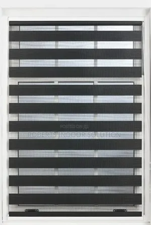 Black and White Sheer Roller Blinds
