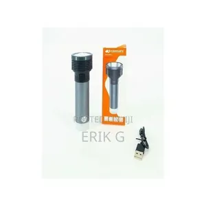 Kamisafe Km-H06u Rechargeable Metallic Torch – Super Bright