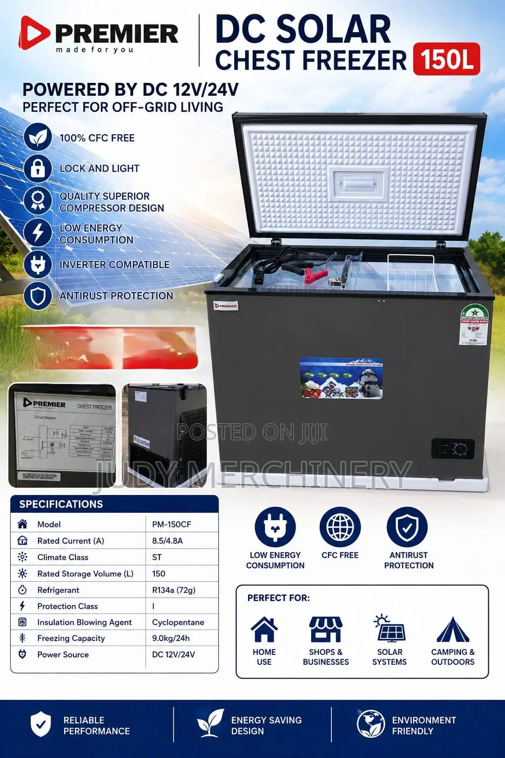 Premier Dc Solar Chest Freezer