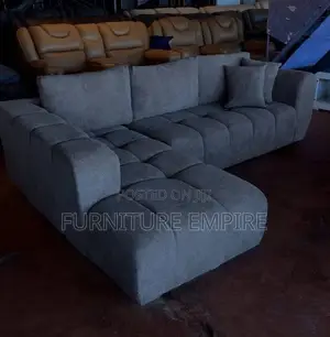 Grey Bubble L Shaped Sofa Set