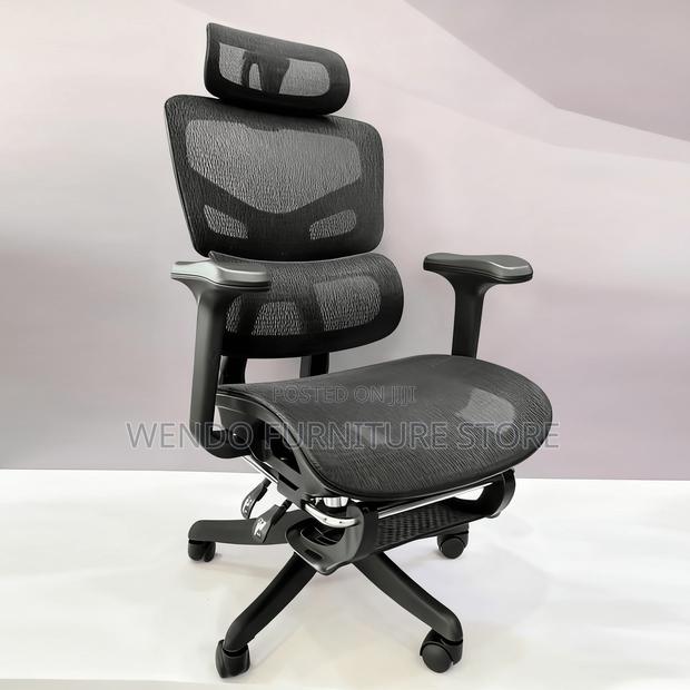 Office Chairs; Orthopedic Fabric Chair With Under Footrest - main view