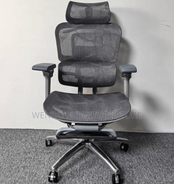 Office Chairs; Orthopedic Fabric Chair With Under Footrest - thumbnail 5