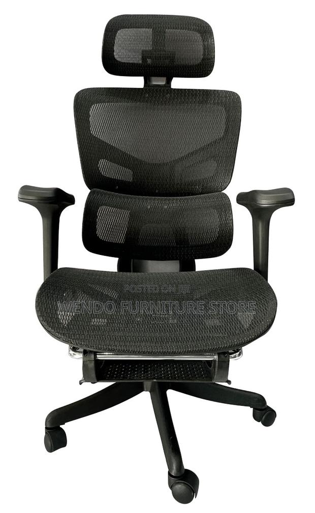 Office Chairs; Orthopedic Fabric Chair With Under Footrest - thumbnail 7