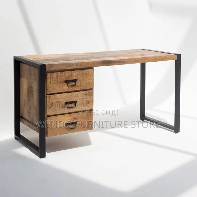 Office Tables; Wooden Top Office Desks With Drawers