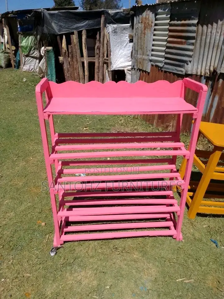 Pink Shoe Rack
