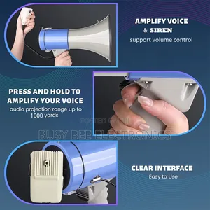 Basic Portable High-Power Alarm Megaphone Loudspeaker