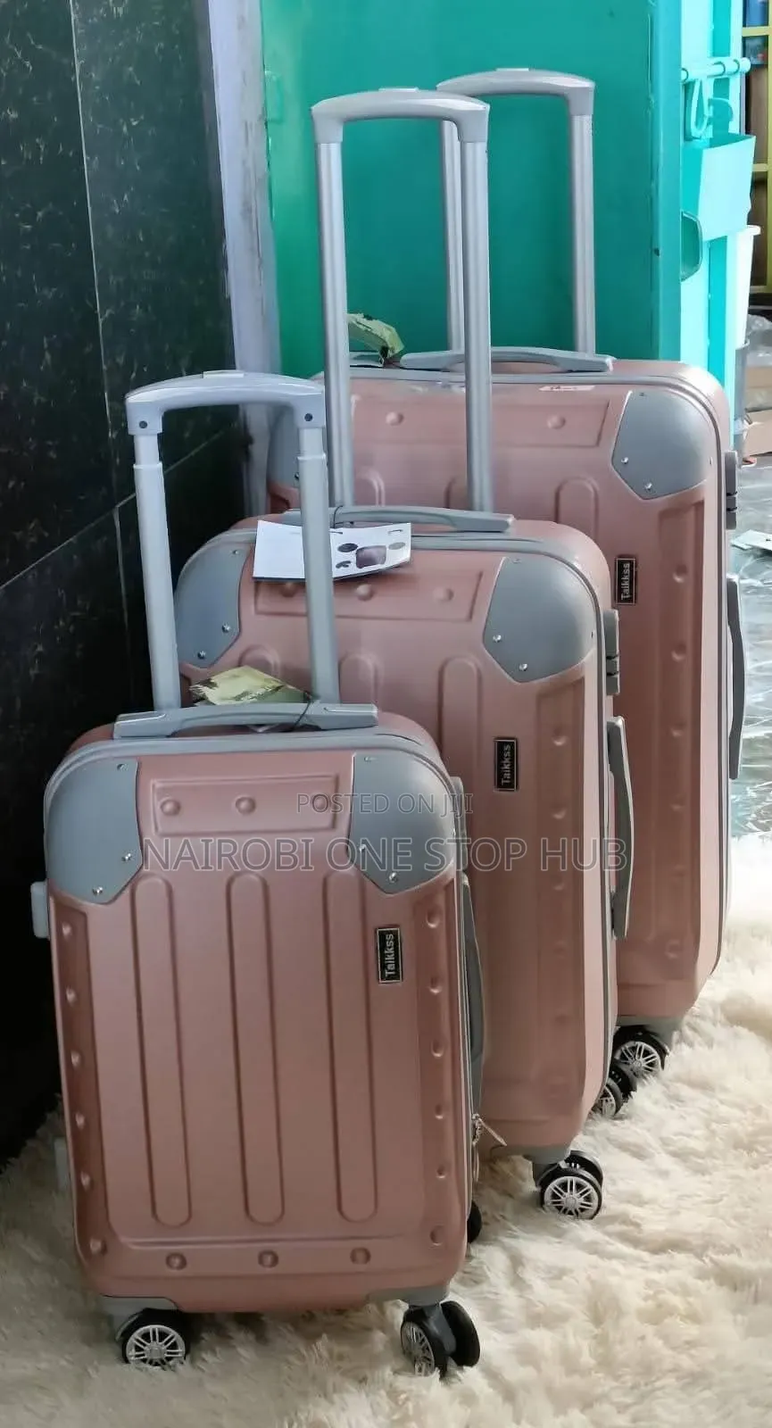 Luxurious Fibre Suitcase 3 in 1 Set