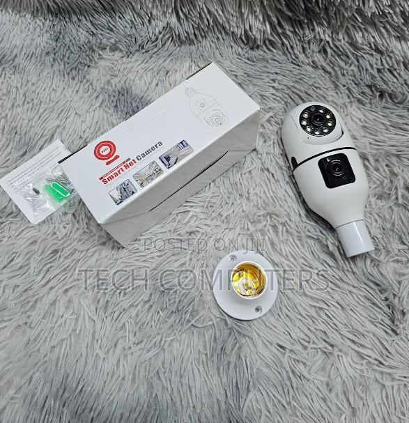 360° Bulb CCTV Camera Dual Lens Smart Security Camera With Mobile App - main view