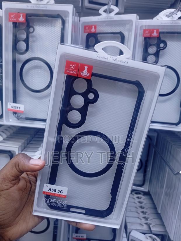 Samsung Galaxy A55 Transparent Polycarbonate Back Case -Clear - thumbnail 2