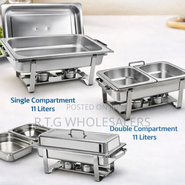 Stainless Steel Double Chafing Dish Set