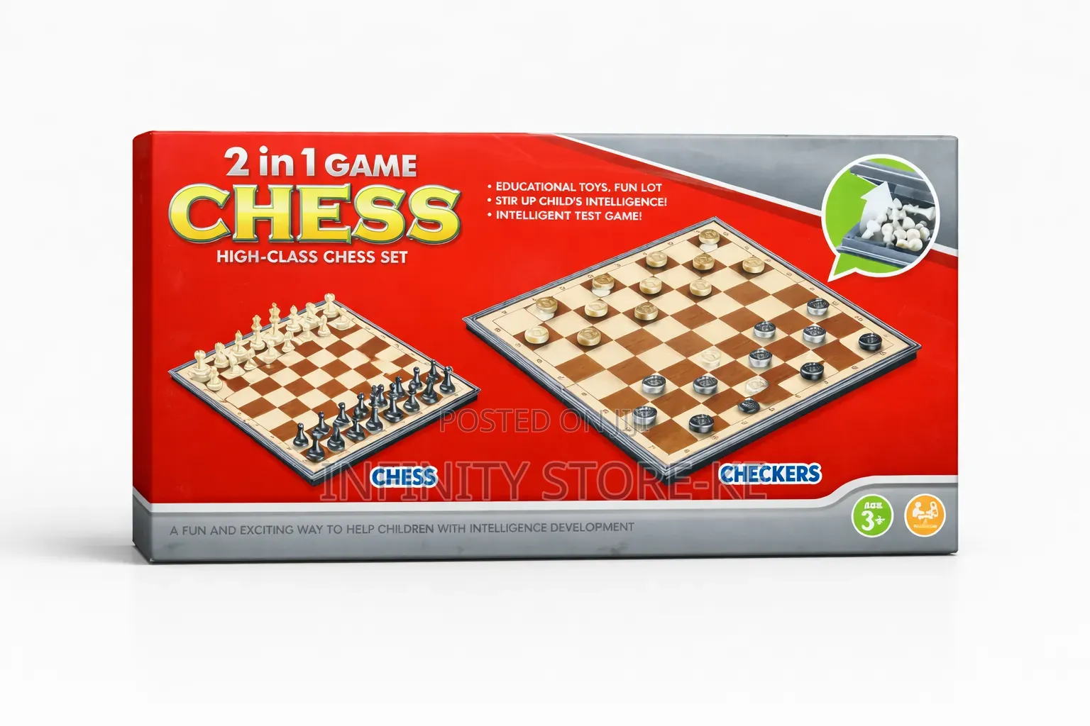 Magnetic 2 in 1 Chess / Checkers