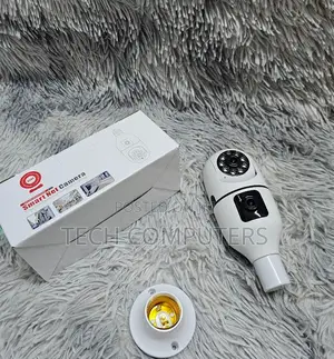 Wireless Bulb Dual Lens CCTV Camera With Auto Tracking Alarm Alerts