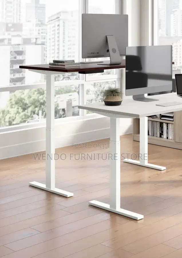 Office Desk; 1.8 Meters Electric Adjustable Sturdy Height Home Desks