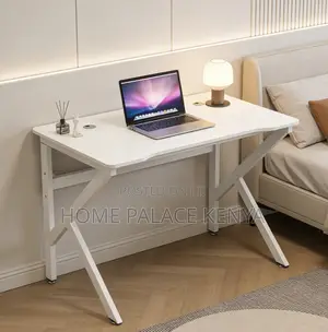 Home Office Table: Study and Office Desk With Spacious Wooden Desktop