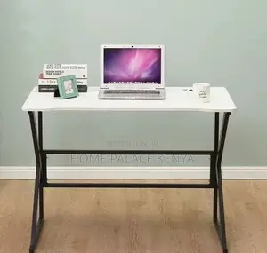 Home Office Table: Study and Office Desk With Spacious Wooden Desktop