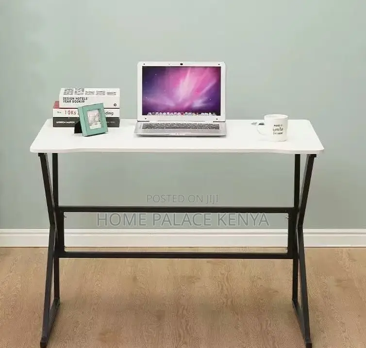 Home Office Table: Study and Office Desk With Spacious Wooden Desktop