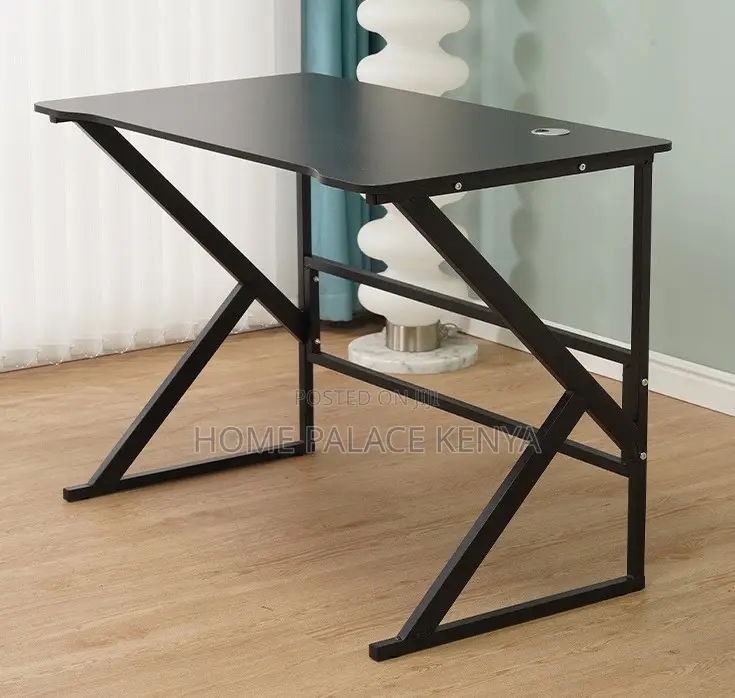 Home Office Table: Study and Office Desk With Spacious Wooden Desktop