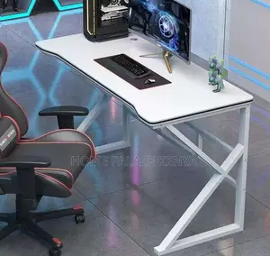 Home Office Table: Study and Office Desk With Spacious Wooden Desktop