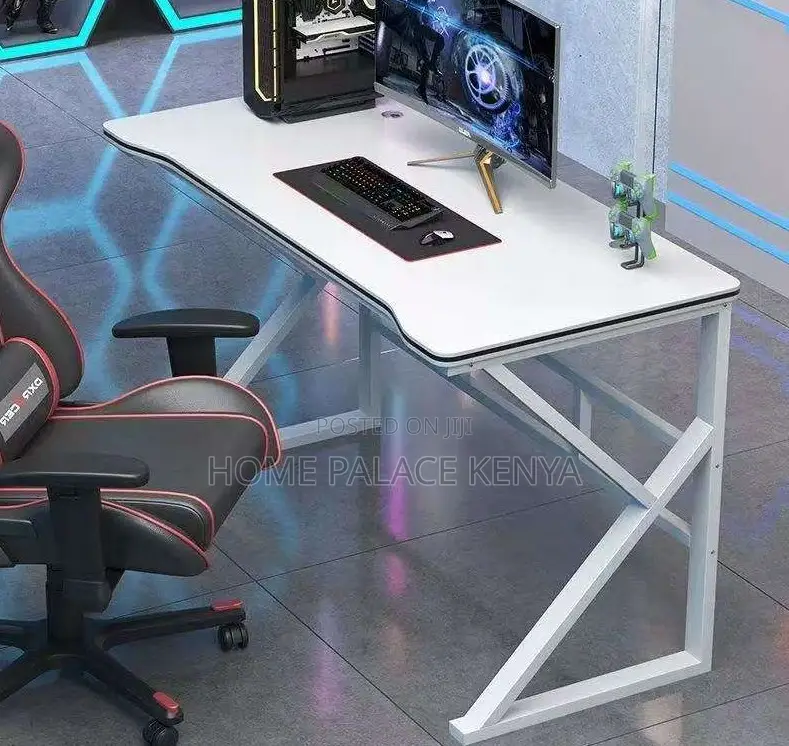 Home Office Table: Study and Office Desk With Spacious Wooden Desktop