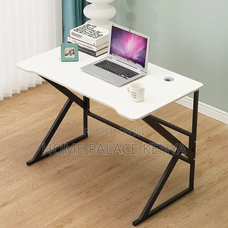 Home Office Table: Study and Office Desk With Spacious Wooden Desktop