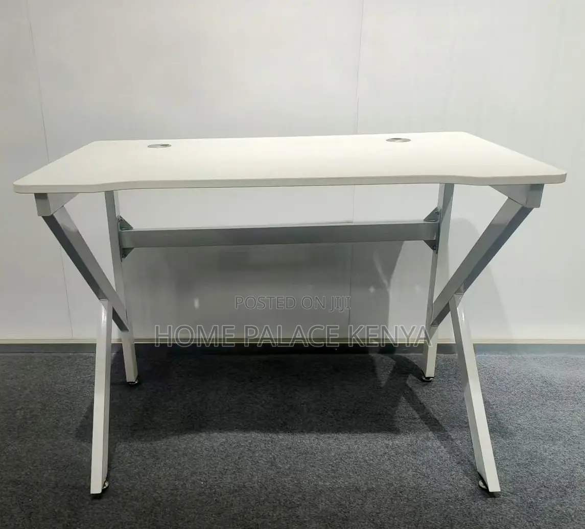 Home Office Table: Study and Office Desk With Spacious Wooden Desktop