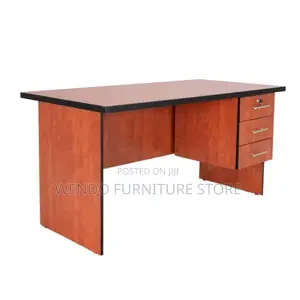 Office Desk; 1.4 Meters Brown Home Office Laptops Writing Desk