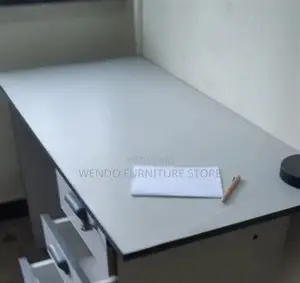 Office Desk; 1.4 Meters Brown Home Office Laptops Writing Desk