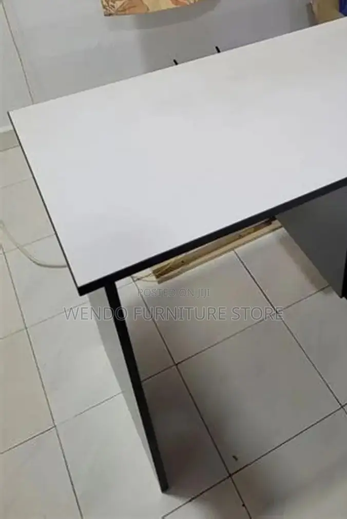 Office Desk; 1.4 Meters Brown Home Office Laptops Writing Desk