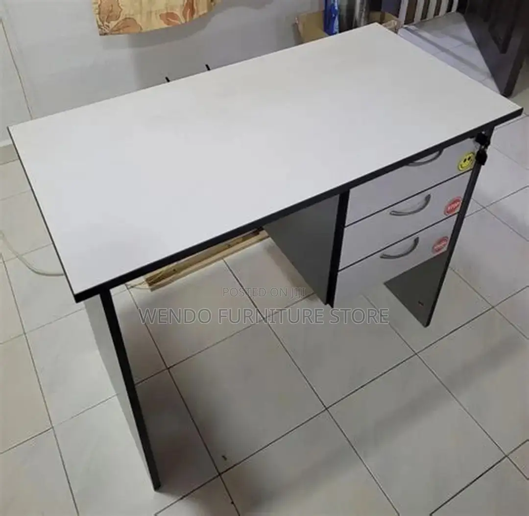 Office Desk; 1.4 Meters Brown Home Office Laptops Writing Desk