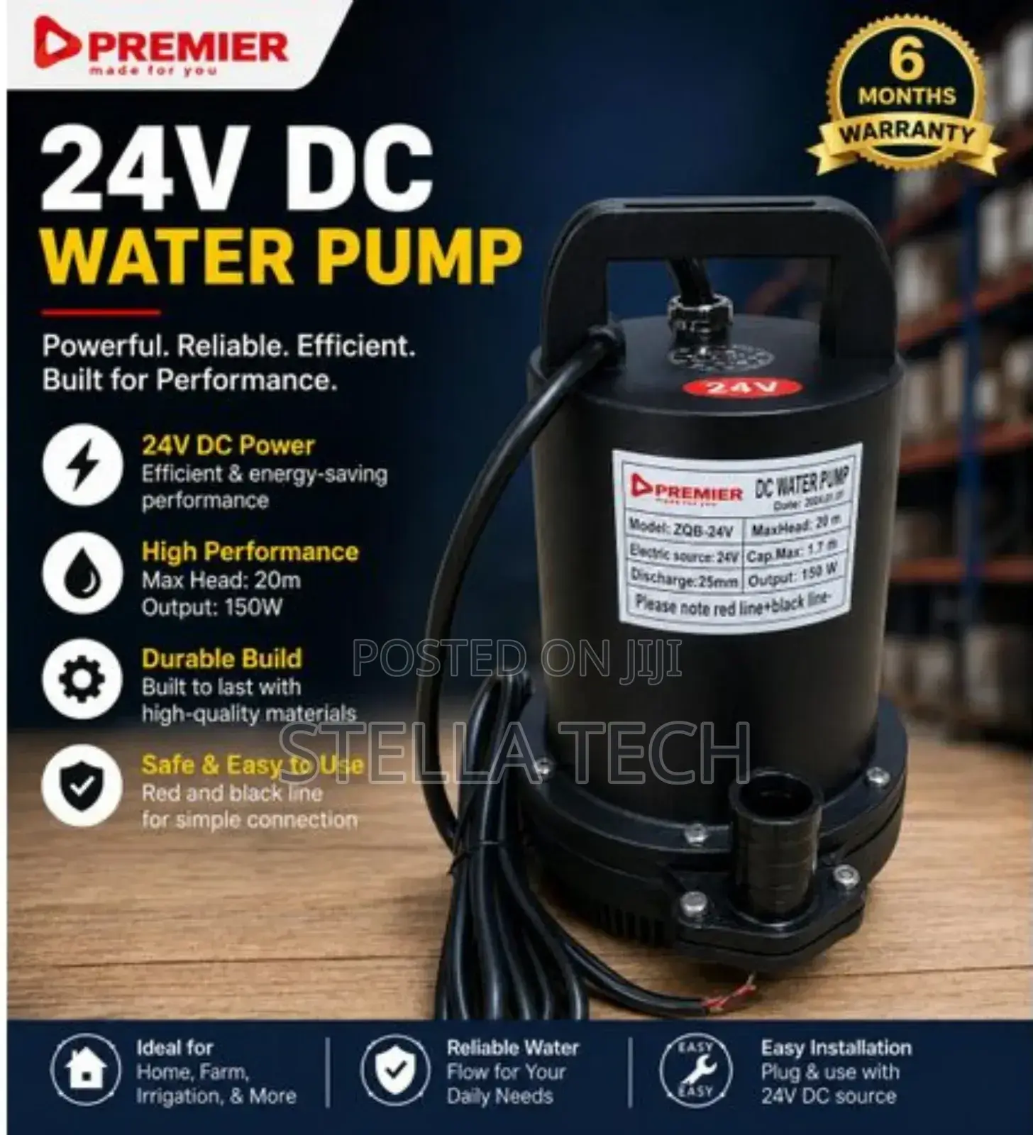 Premier Water Pump 24v Dc