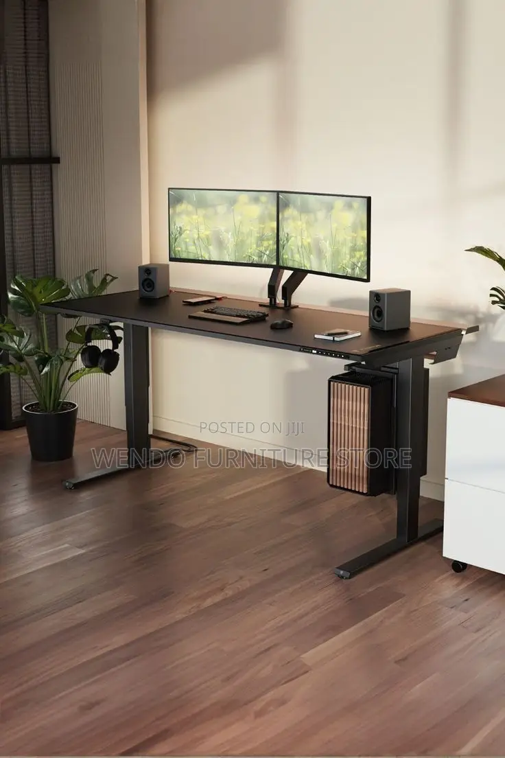 Office Desk; 1.6 Meters Adjustable Electric Height Push Office Desks