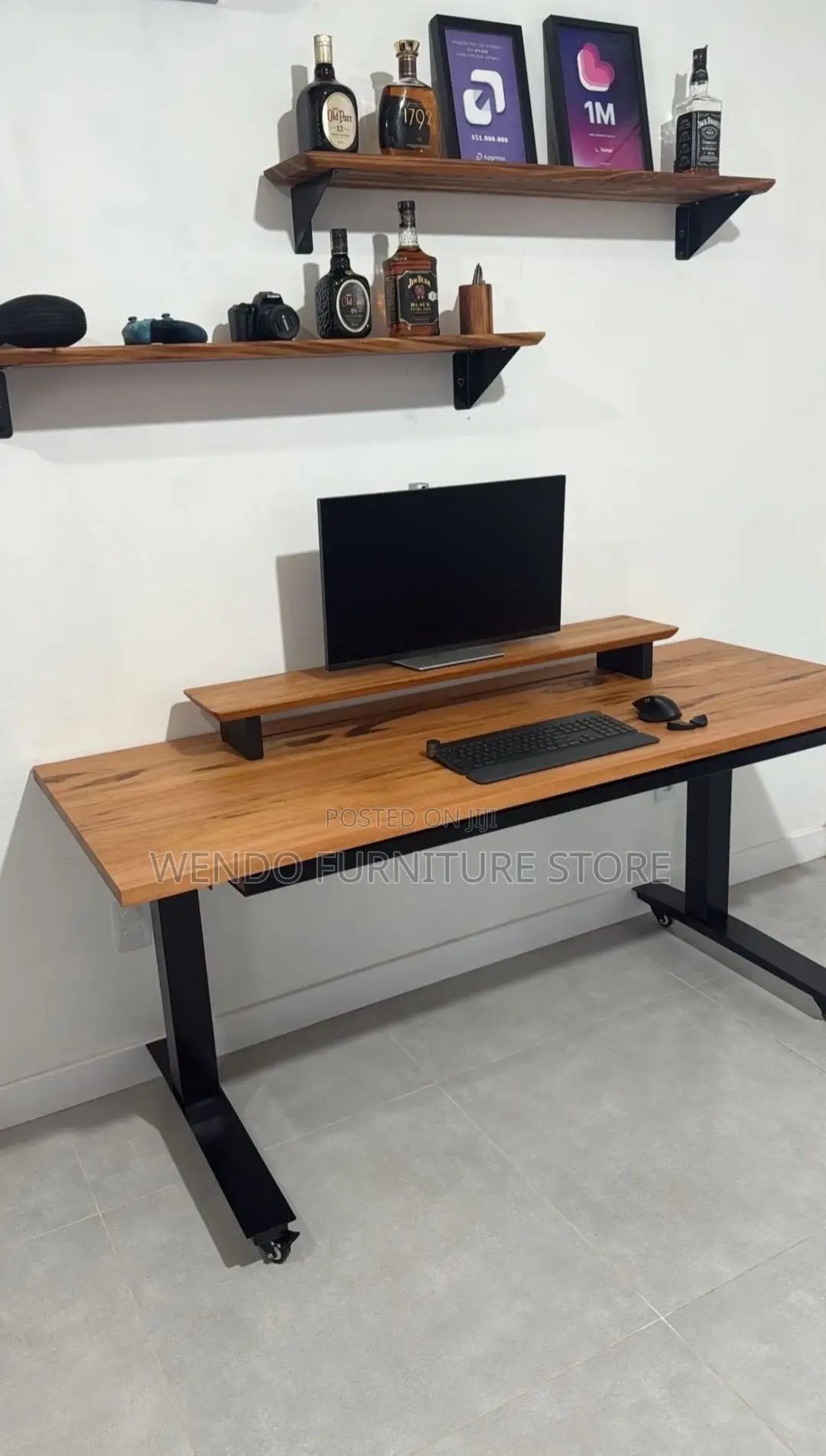 Office Desk; 1.6 Meters Adjustable Electric Height Push Office Desks
