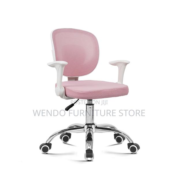 Office Chairs Mesh White Framework School Student Study Chair - thumbnail 3