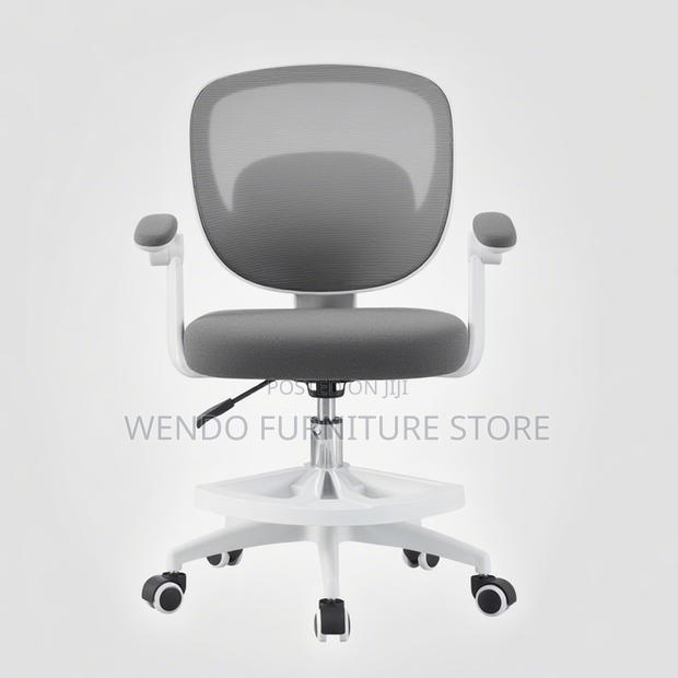 Office Chairs Mesh White Framework School Student Study Chair - thumbnail 9
